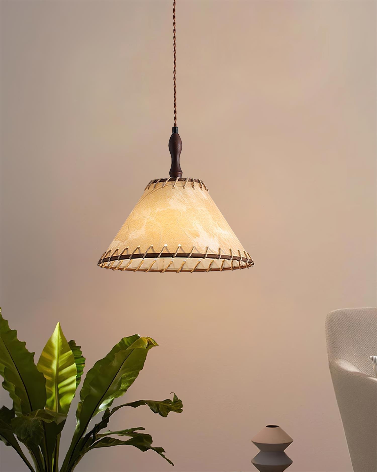 Ekluster – Elegant Trä Taklampa