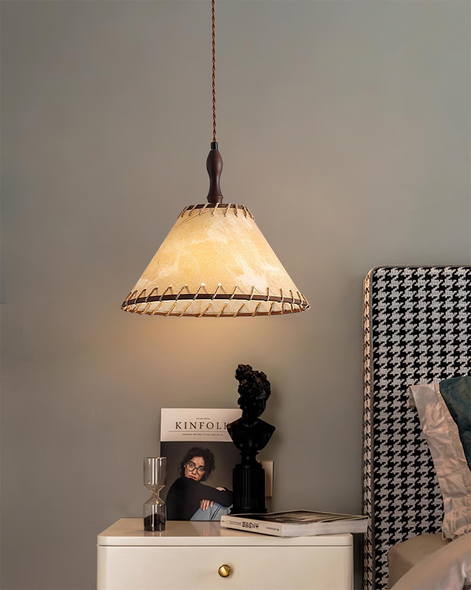 Ekluster – Elegant Trä Taklampa