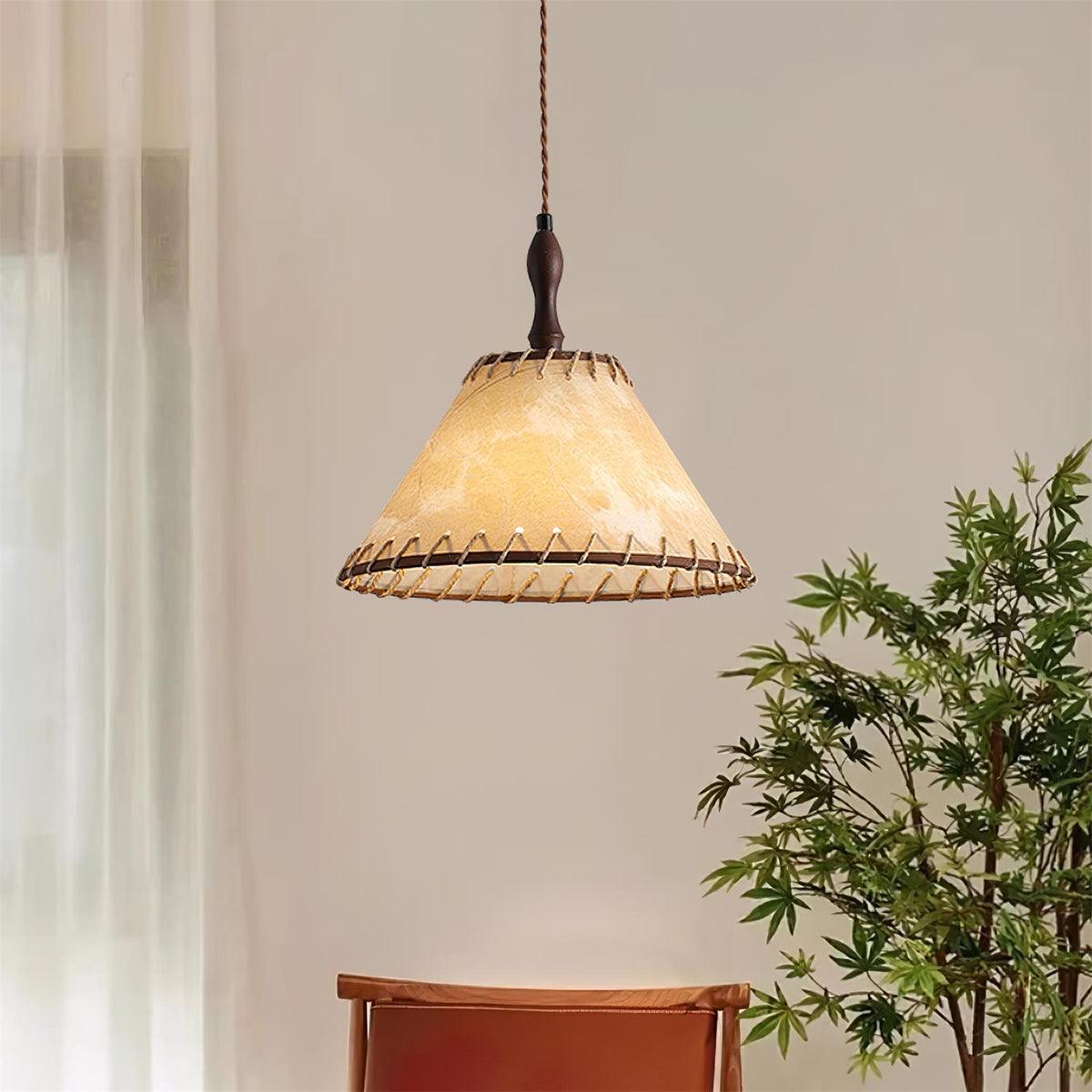 Ekluster – Elegant Trä Taklampa