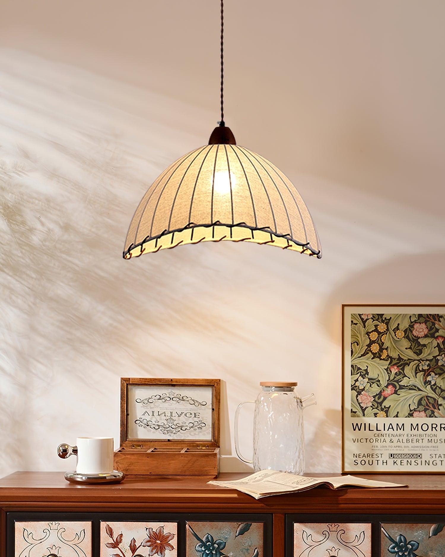 Ekluster – Elegant Trä Taklampa