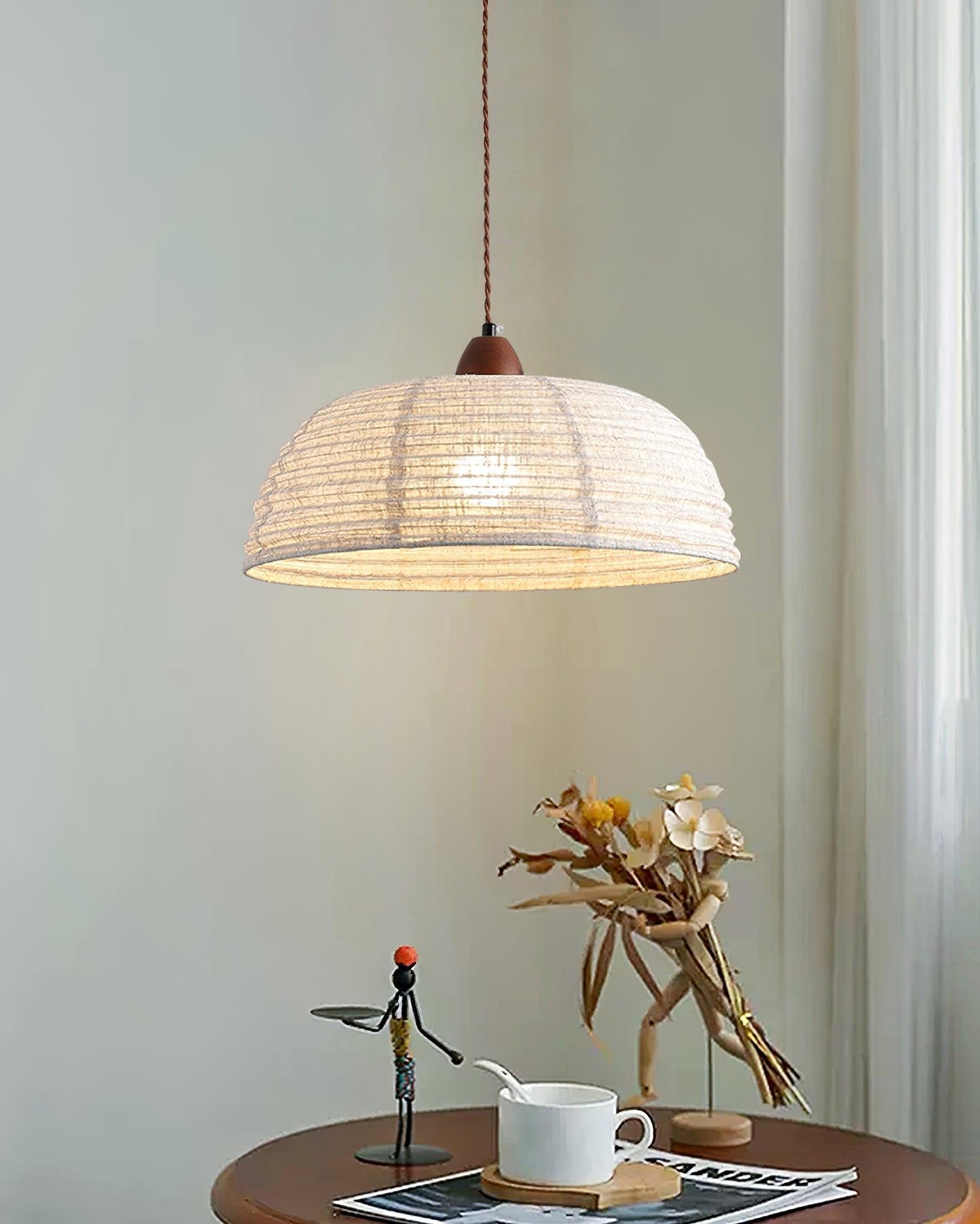 Ekluster – Elegant Trä Taklampa