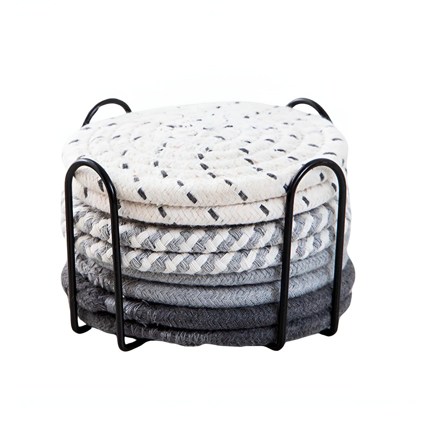 Vävt Virvel Underlägg Set | 8 Delars Set