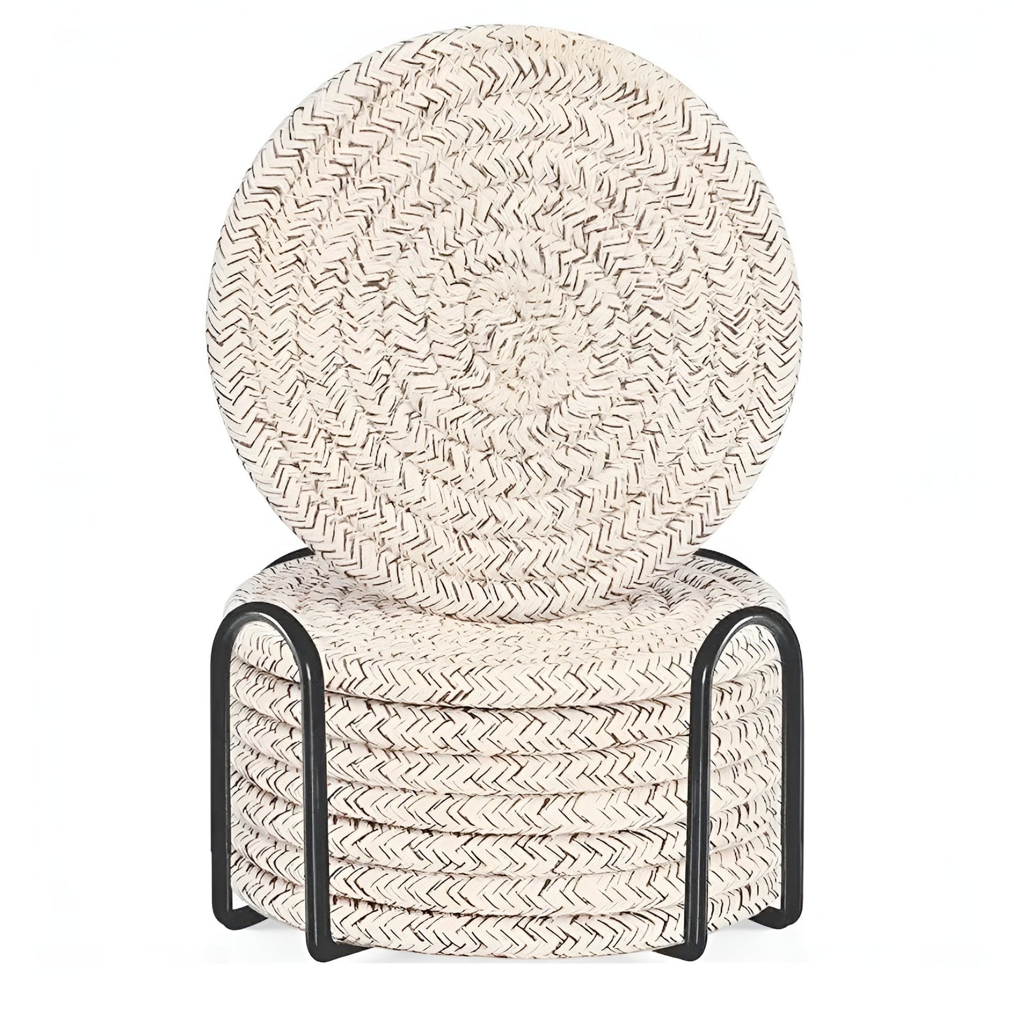 Vävt Virvel Underlägg Set | 8 Delars Set