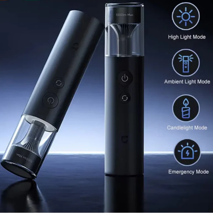 Royallure 1000 Lumen Bärbar Ficklampa med 30 timmars batteritid, Lättviktig