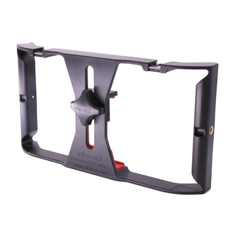 Smartphone Video Rig Stabilizer med Ljus – Smidig Filminspelning &amp; Belysning för Mobil Filmning