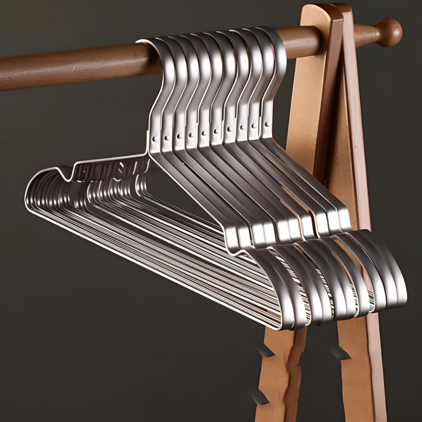 RoyaleGlow Aluminiumlegering Antiglid Hängare för Garderob Organisation