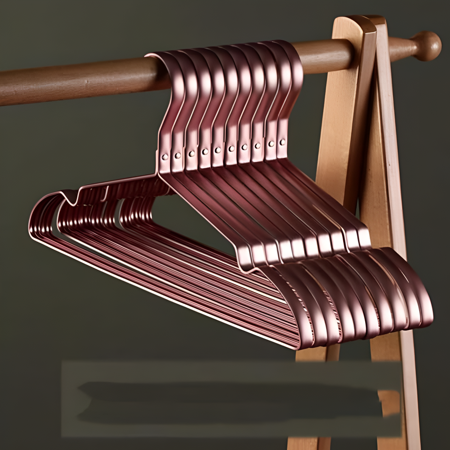 RoyaleGlow Aluminiumlegering Antiglid Hängare för Garderob Organisation