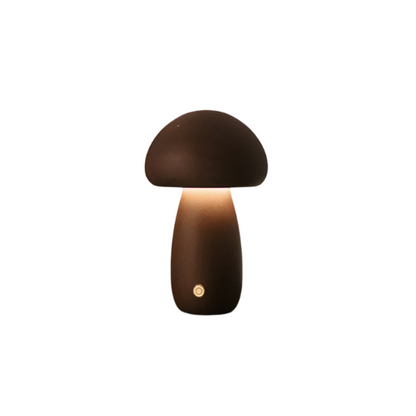 Lunaris Shroom | Uppladdningsbar bordslampa i träsvampdesign