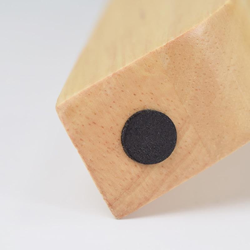 H Houten Driepoot Tafellampa med Linne Skärm LED