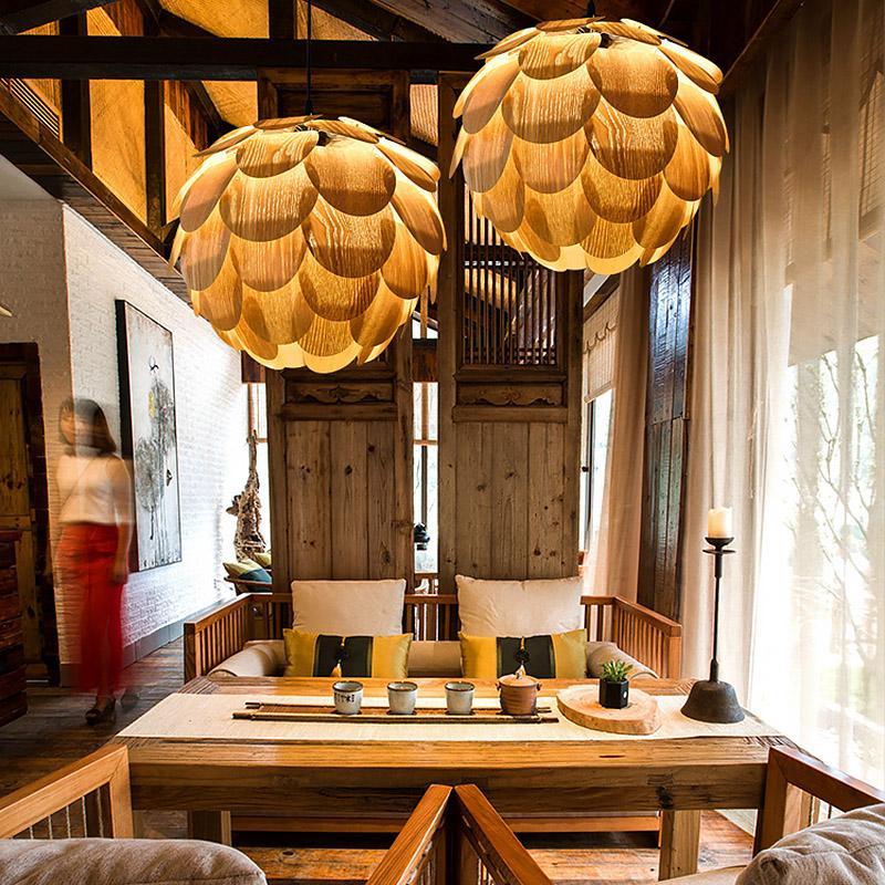 Rustikalt Ananasformat Hänglampa