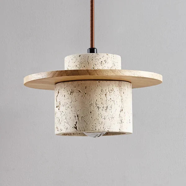 ÉliteTravertin - Elegant Travertine Chandelier
