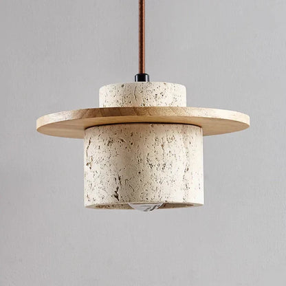 ÉliteTravertin - Elegant Travertine Chandelier