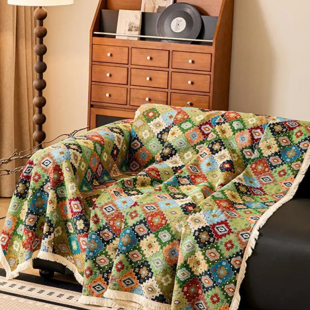 Zahara Geometrisk Tribal Kilim Sofföverdrag