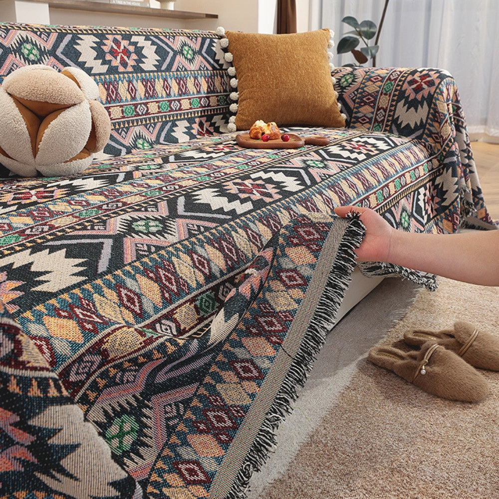 Zarela Boho Chenille Sofasläp Cover
