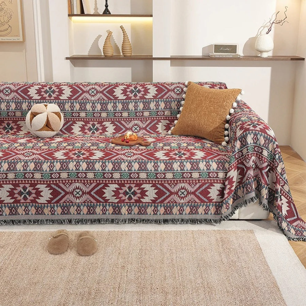 Zarela Boho Chenille Sofasläp Cover