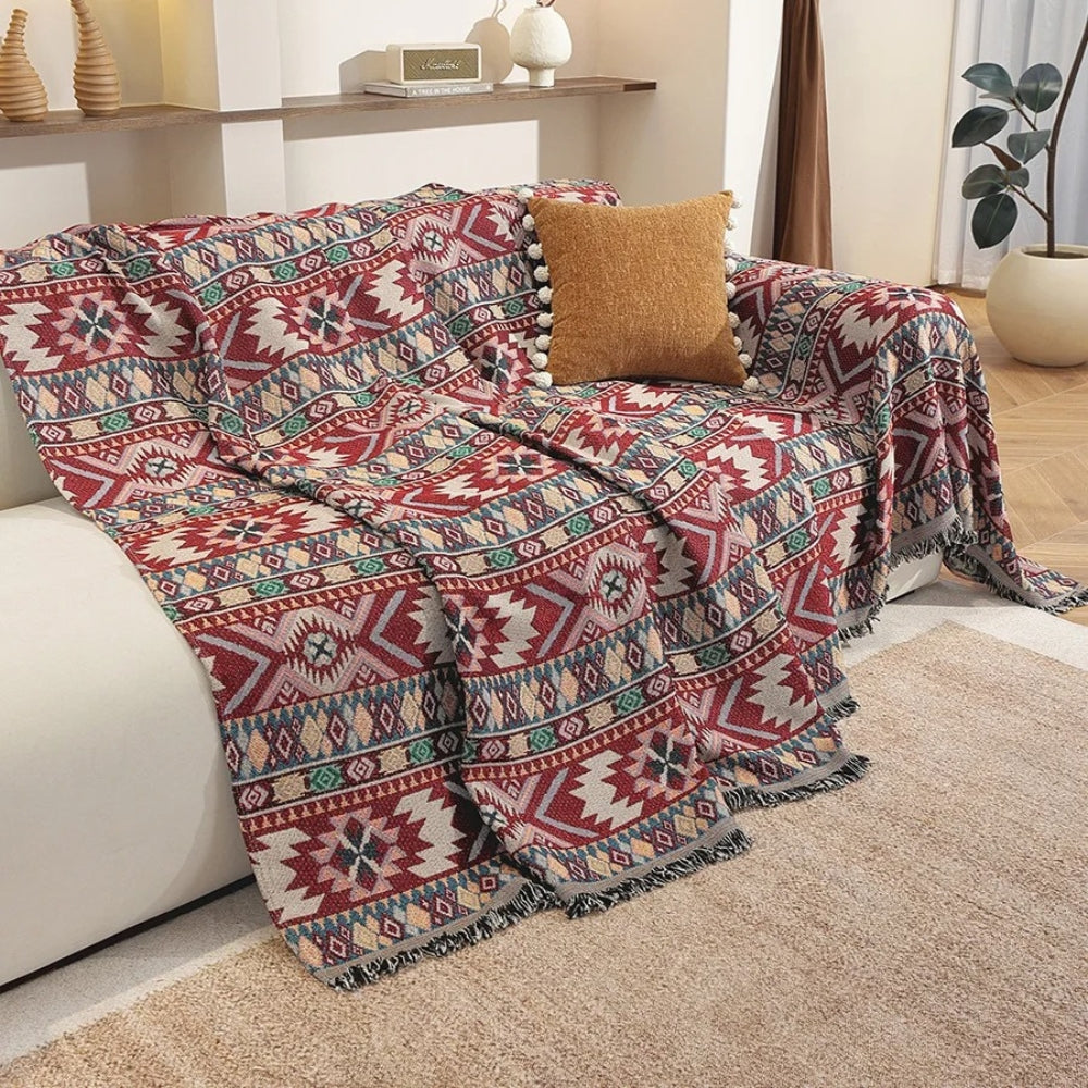 Zarela Boho Chenille Sofasläp Cover