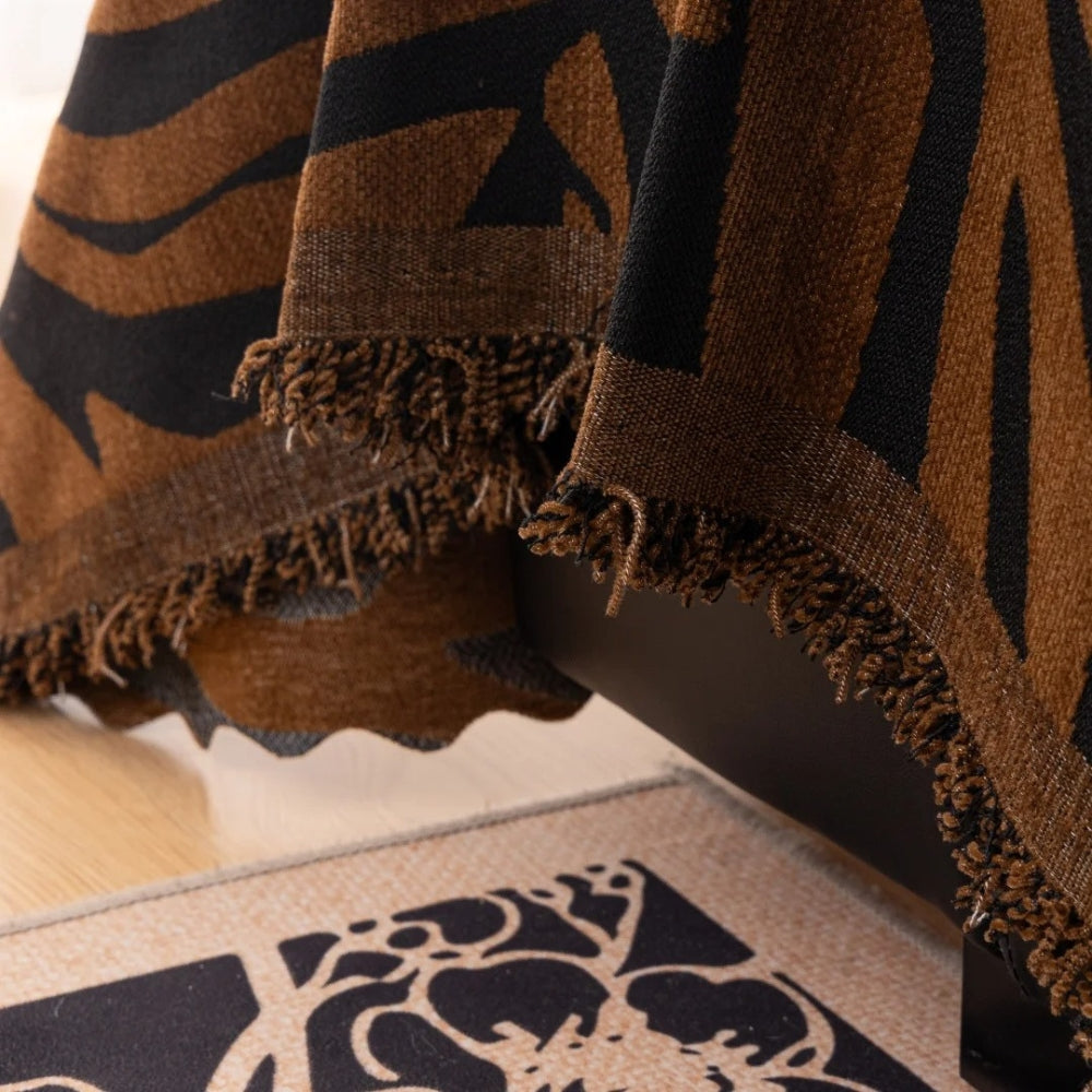 Zentara Chenille Zebra Geometrisk Soffaöverdrag