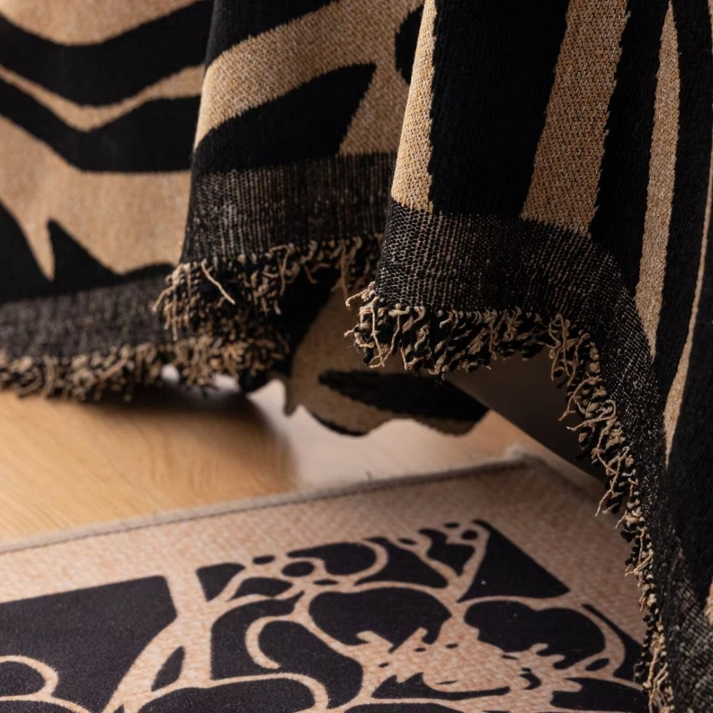 Zentara Chenille Zebra Geometrisk Soffaöverdrag