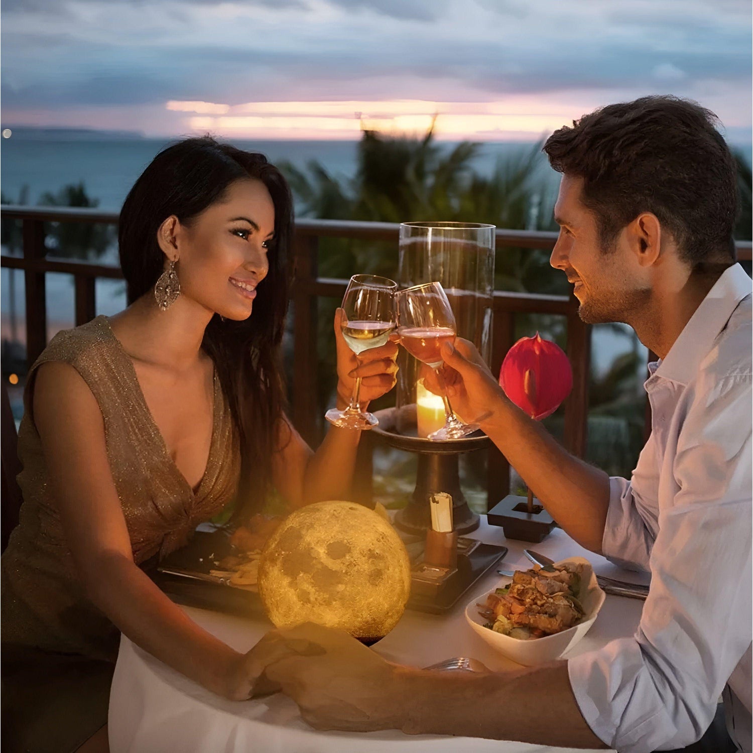 MoonRise – Svävande månlampa med touch-kontroll för en magisk hemmastämning