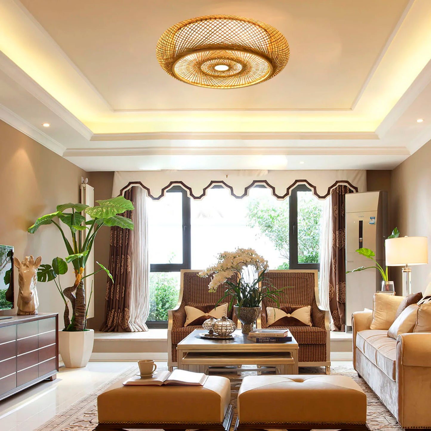 Carvallo – Konstnärlig taklampa med mjukt sken och tidlös öppet design-accent