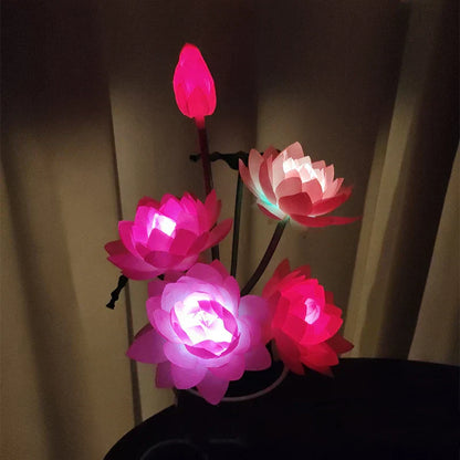 SolarBloom - Solenergi Lotusblomma Trädgårdslampa – Dekorativ LED Utomhusbelysning