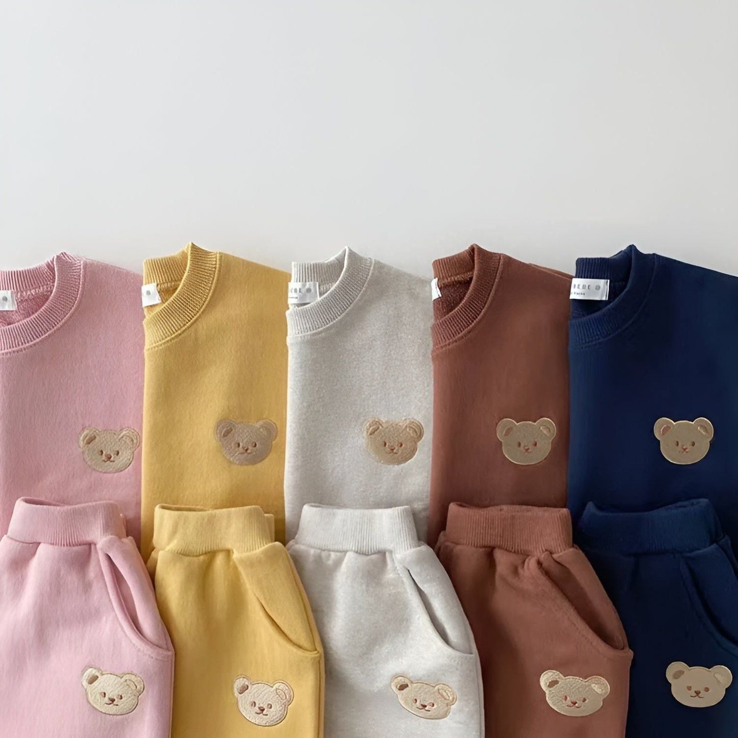 Cozy Cubs - Unisex-Babybjörnar Passande Set för Spädbarn - Tvådelat Set - Tröja och Byxor