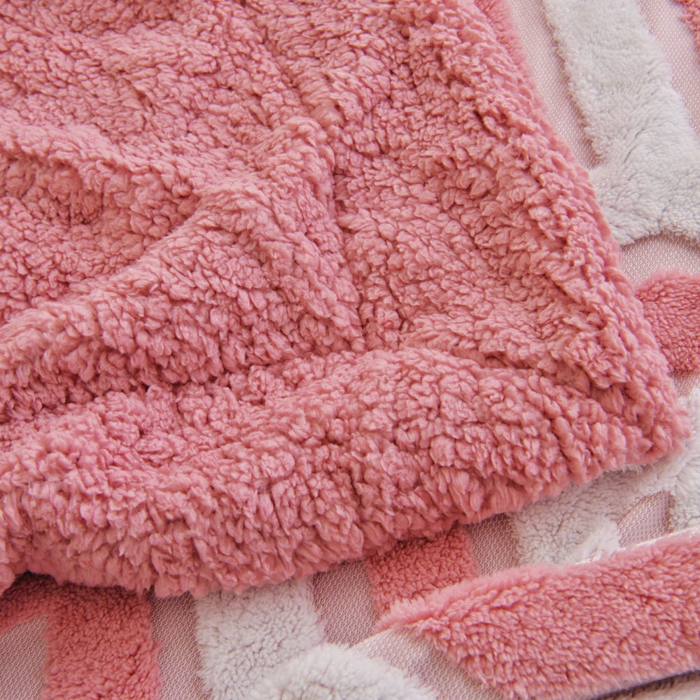 Zyra Dubbelt Lager Geometrisk Kastfilt