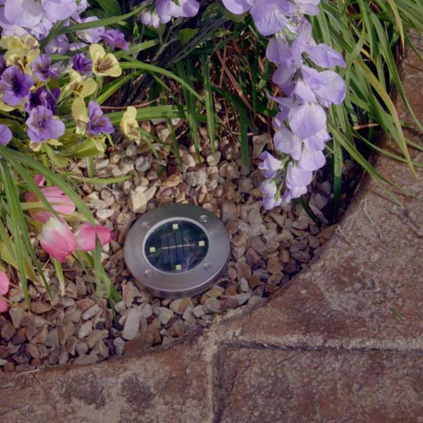 GlowDiscs – Utomhus solcellslampor, set om 8