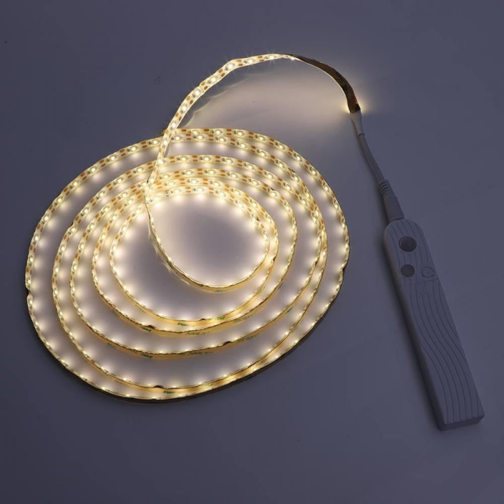 LED Ljuslister med fjärrkontroll – 2 meter flexibel strip för dekorativ belysning i skåp och hyllor