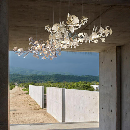 OliviaLeaf - Elegant taklampa i ginkgo-form