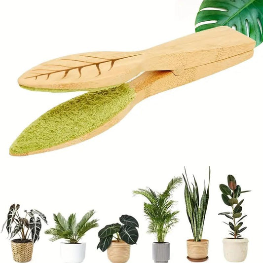 Carvallo Träbladrenare | Mild växtvård utan elektricitet | Ergonomisk & miljövänlig | För inomhus- & utomhusväxter