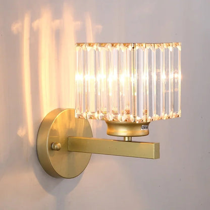 Herbert Modern LED Vägglampa - Inomhus - Svart - Sovrum - Kristall/Metall