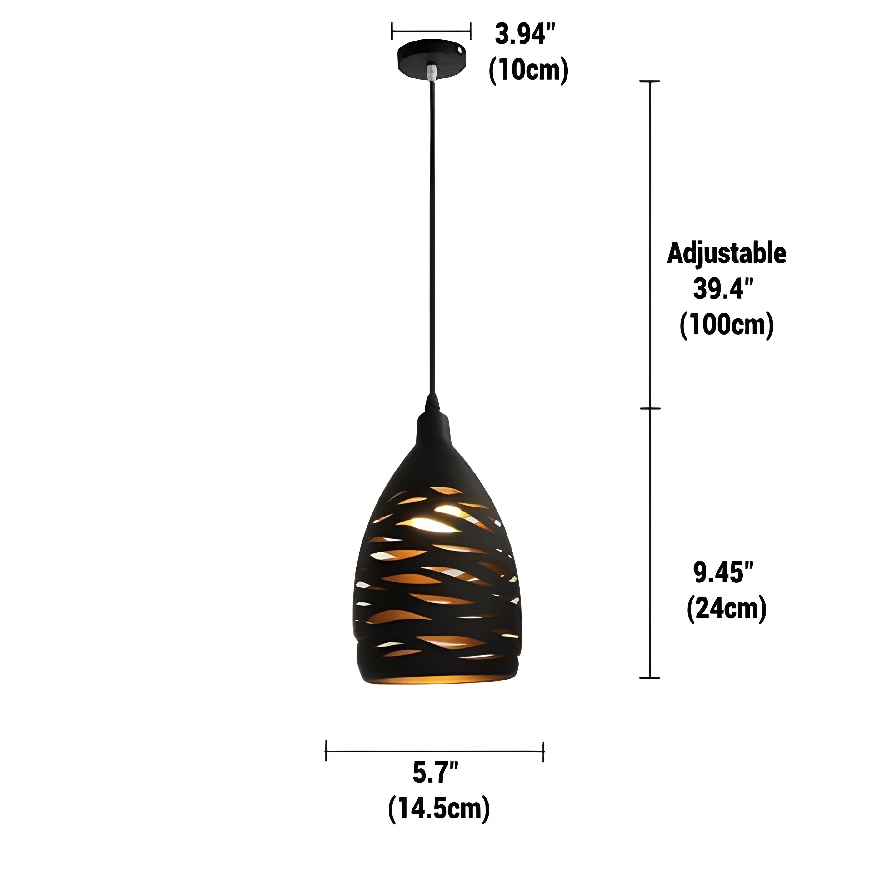 LoftWeave Light - Modern metallbur hängande lampan