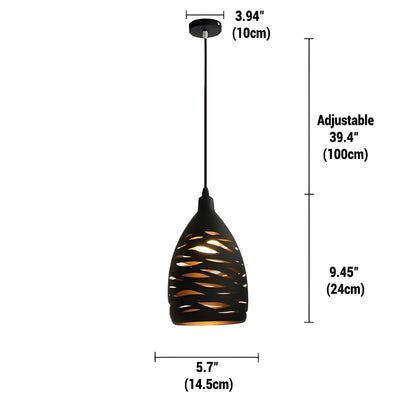 LoftWeave Light - Modern metallbur hängande lampan
