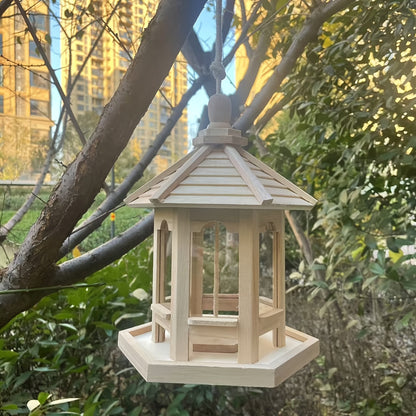 SkyPerch Bo free - Målningsbar trä hängande fågelhus
