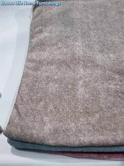 Mjuka korallfärgade frottéhandukar – Absorberande och snabbtorkande