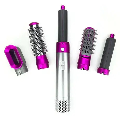 Royallure 5-i-1 Hårföna Styler – Blåsa-torr, Locka, Raka, Volymisera, Frizz-fri ION Finish