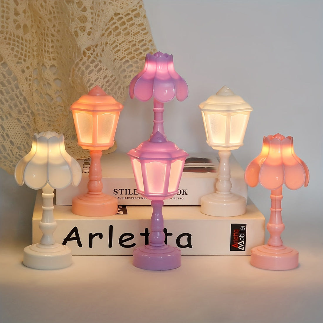 UmbrellaGlow - Charmig Minilampa i Vintage Stil