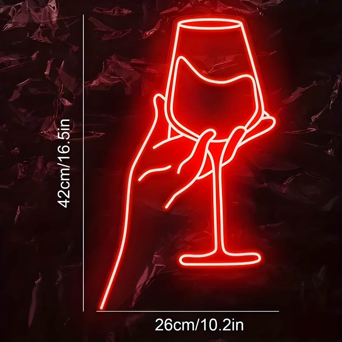 ToastBright Light – Prost! Vin Glas Neon LED Ljus