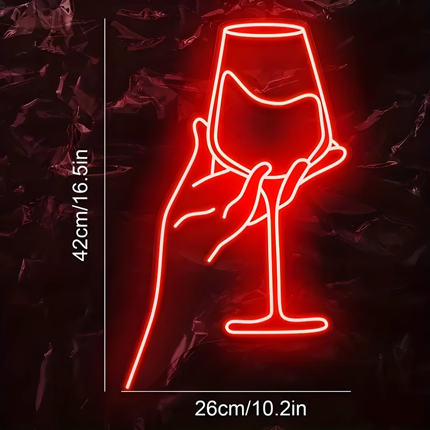 ToastBright Light – Prost! Vin Glas Neon LED Ljus