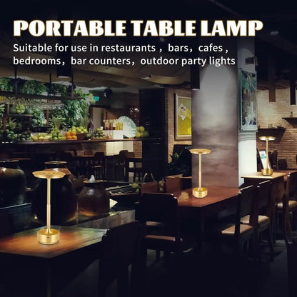 Modern Trådlös Bordslampa - Uppladdningsbar Med LED Touchsensor
