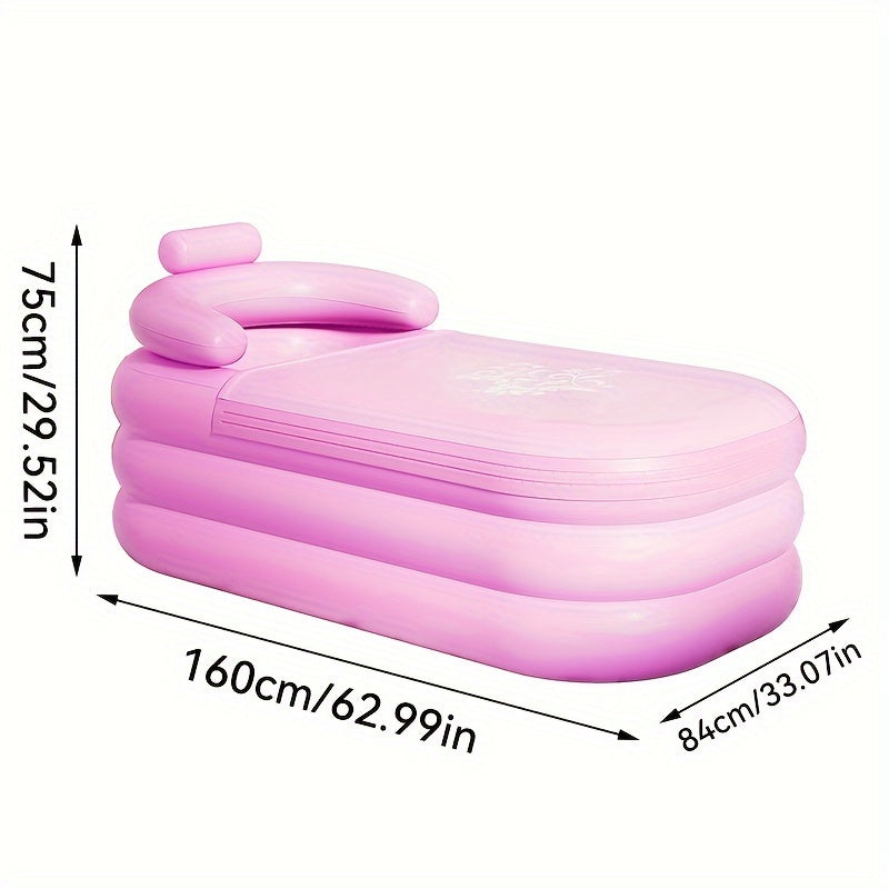 RelaxZone Uppblåsbar Bubbelbad - För Lyx och Avkoppling Hemma