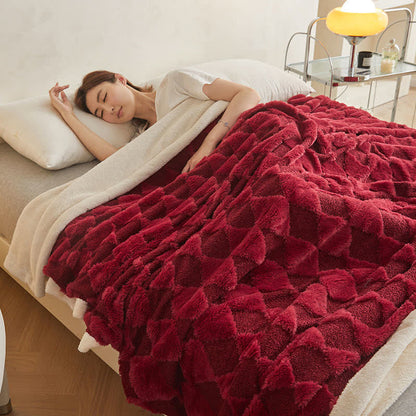 Carvallo - Mjuk dubbel sammet överkast