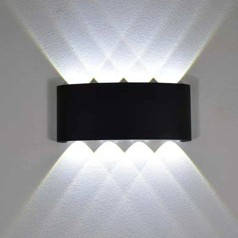 Vägglampa Modern Vit LED Vattentålig Lampa