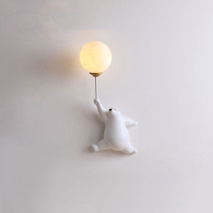 Teddy LED Vägglampa Vit/Blå/Rosé