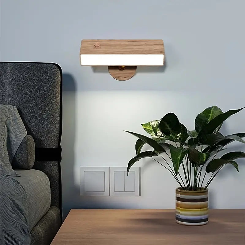 Återuppladdningsbar designer vägglampa