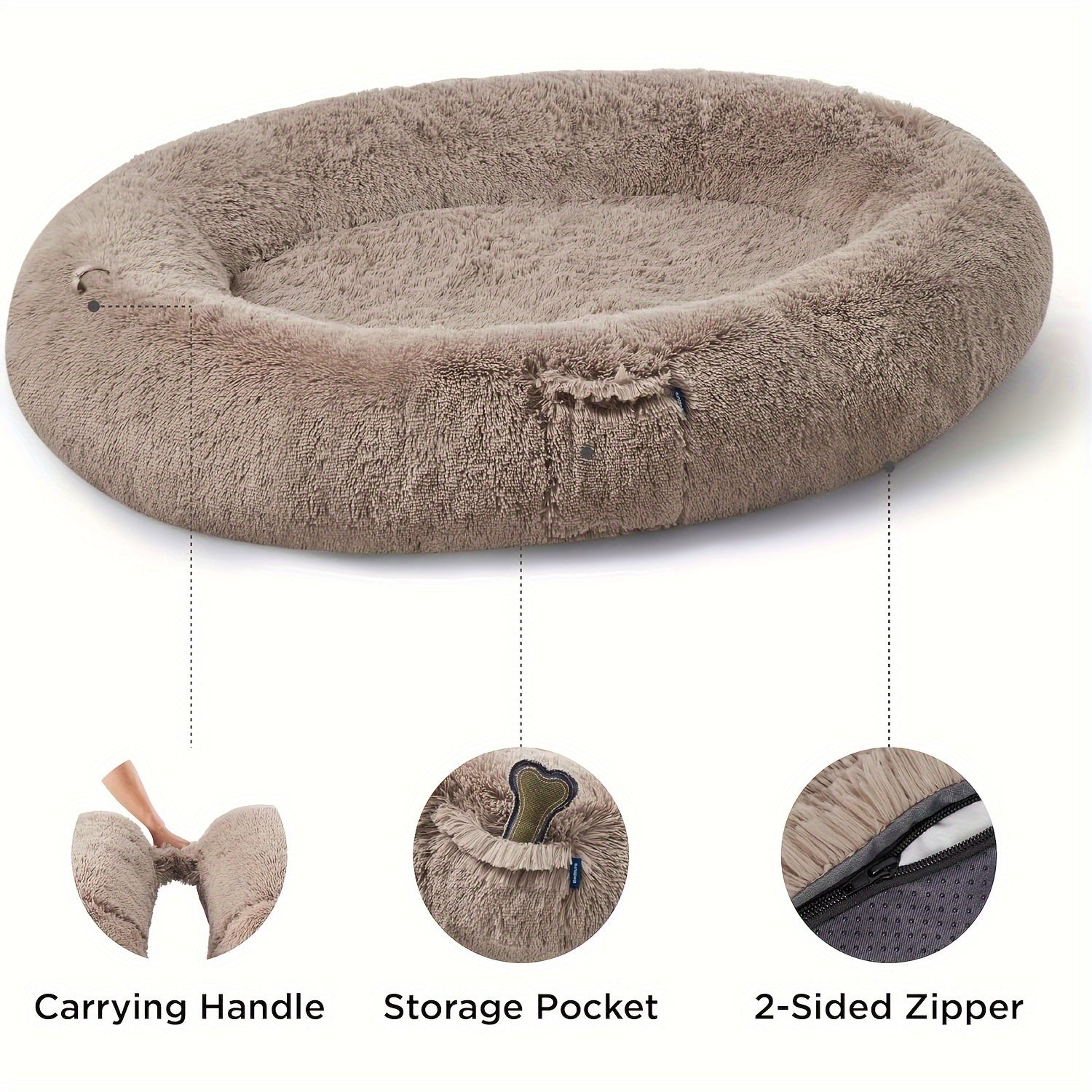 SnuggleSphere™ Den mänskliga hundsängen