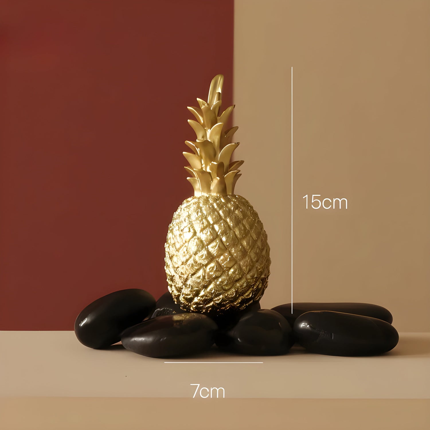 PineGlow Decor - Dekorativ Ananas-Ananas-Vardagsrumsdekor