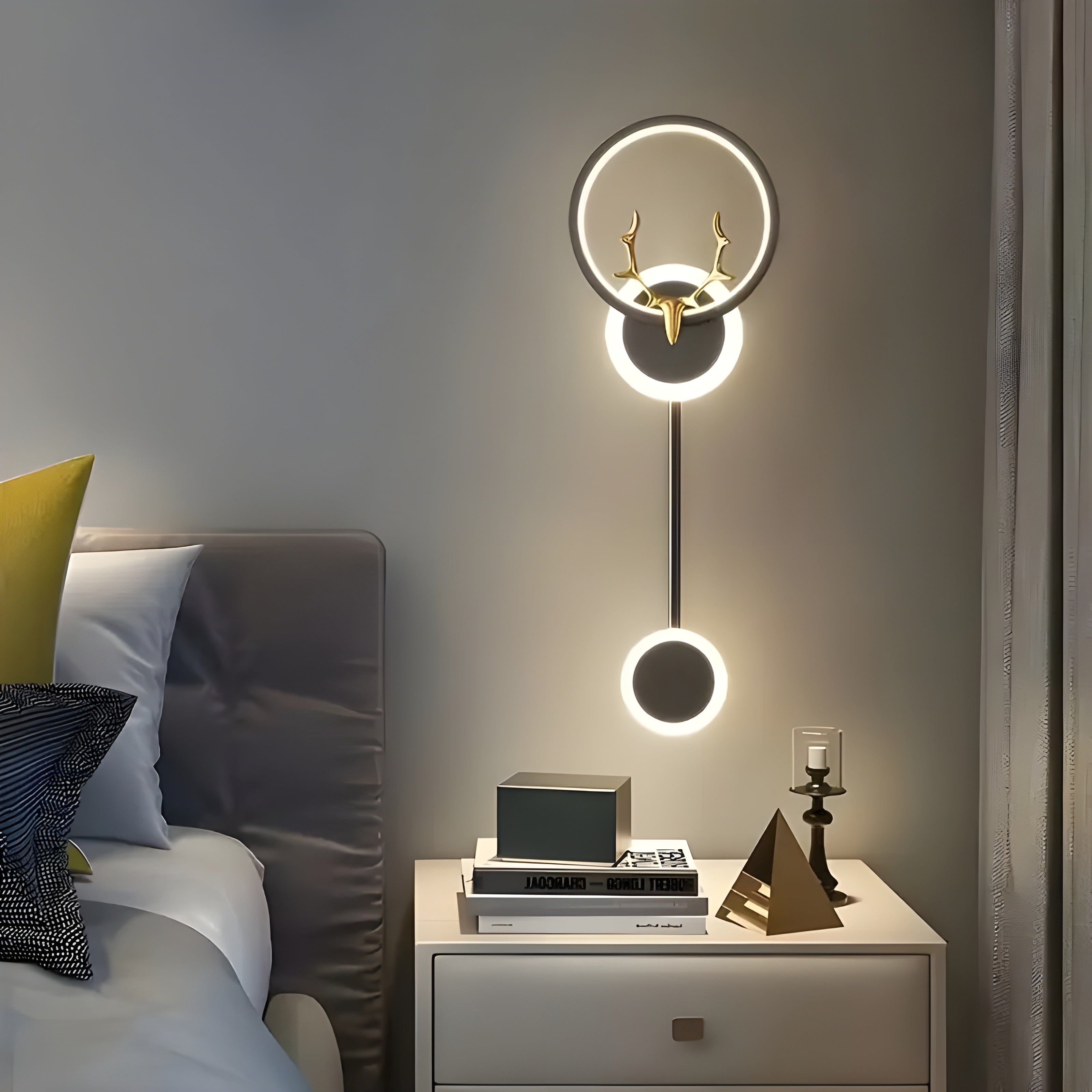 ModiGlow Light - Modern LED vägglampa med dubbel huvdesign