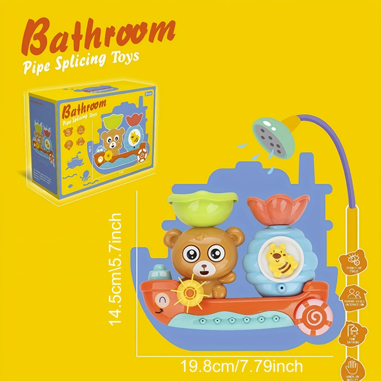 Baby Badleksak Flytande Björn Båt